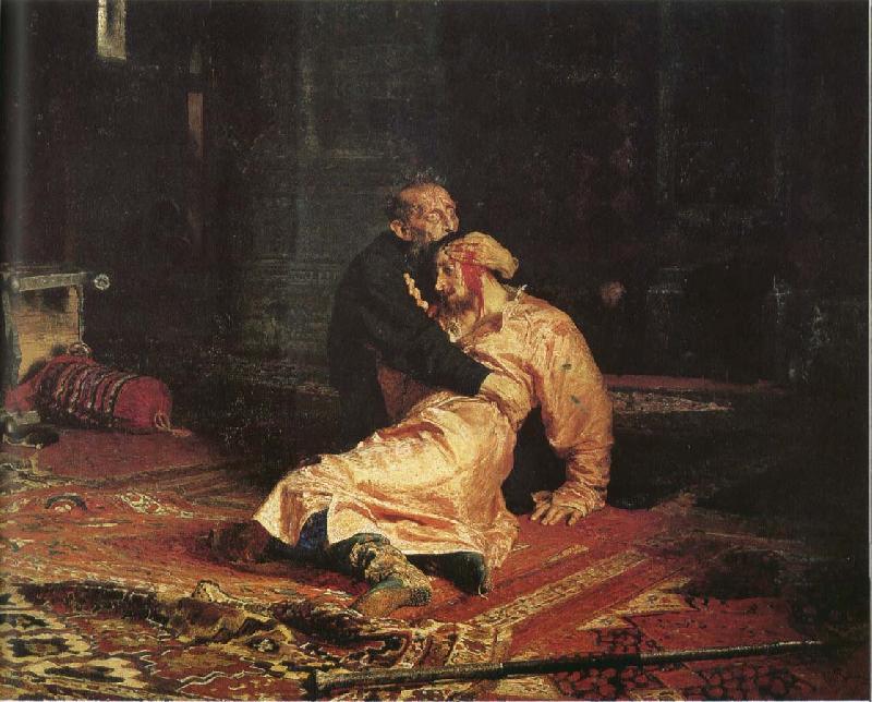 Ilya Repin Tai Yi Wanlei and his son Ivan France oil painting art
